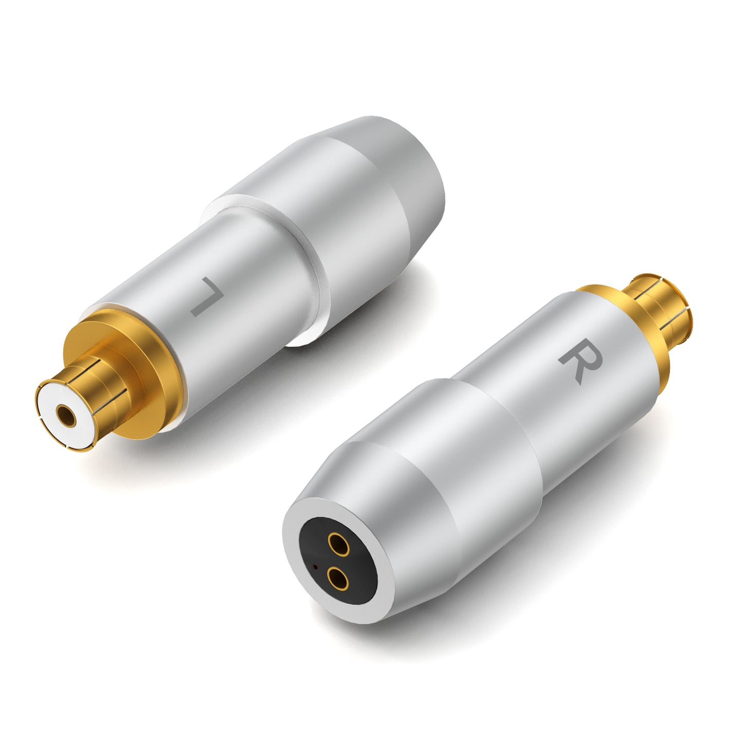 cooyin MMCX (リケーブル側) to SR9 (イヤホン側) アダプター コネクター スライダー 金メッキプラグ 統合成形技術 音質劣化なし簡潔 精緻 線材テスト作業用 ミニタイプ