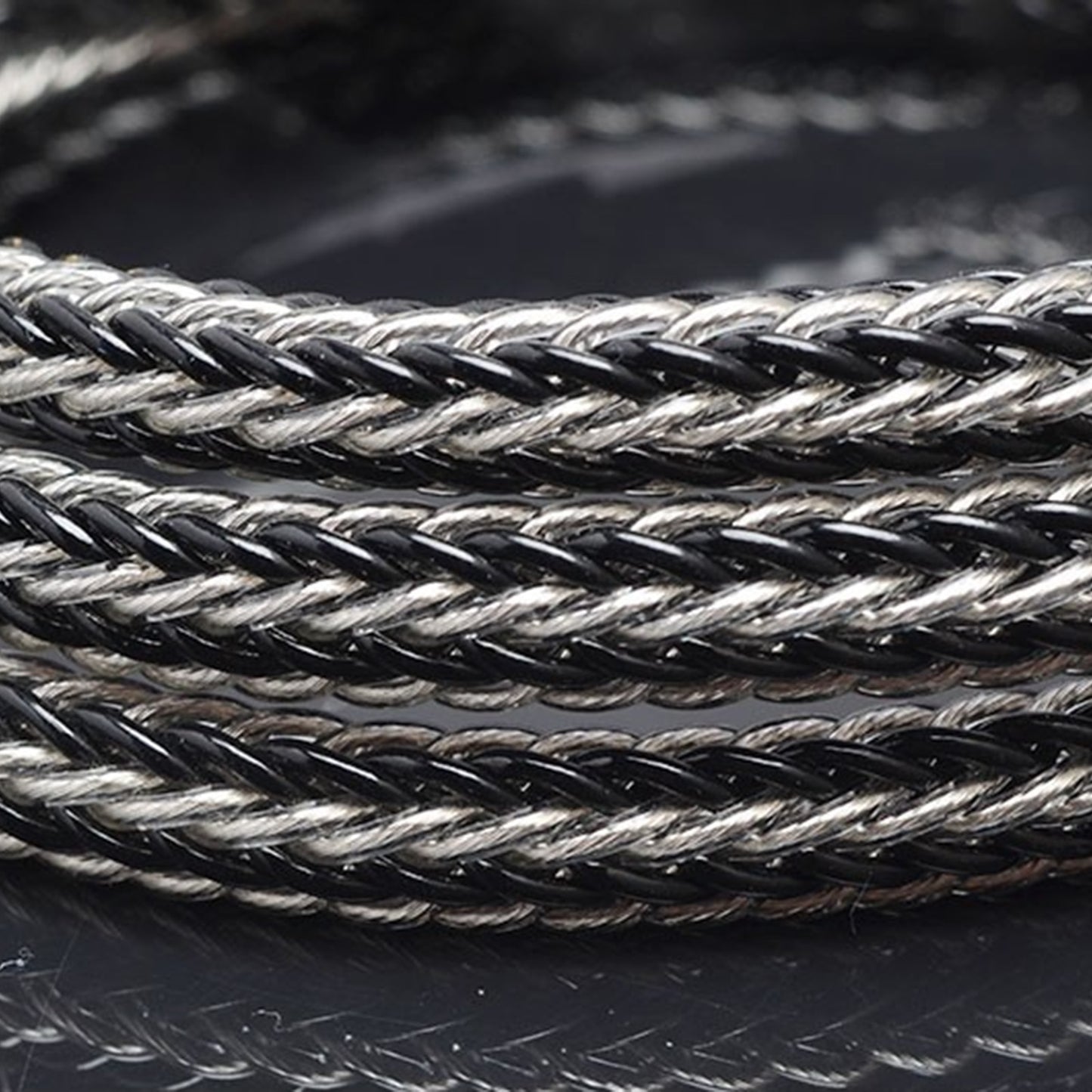 Cooyin earphone cable 16 core 6N Silver Single Crystal 2 meters for Focal Utopia