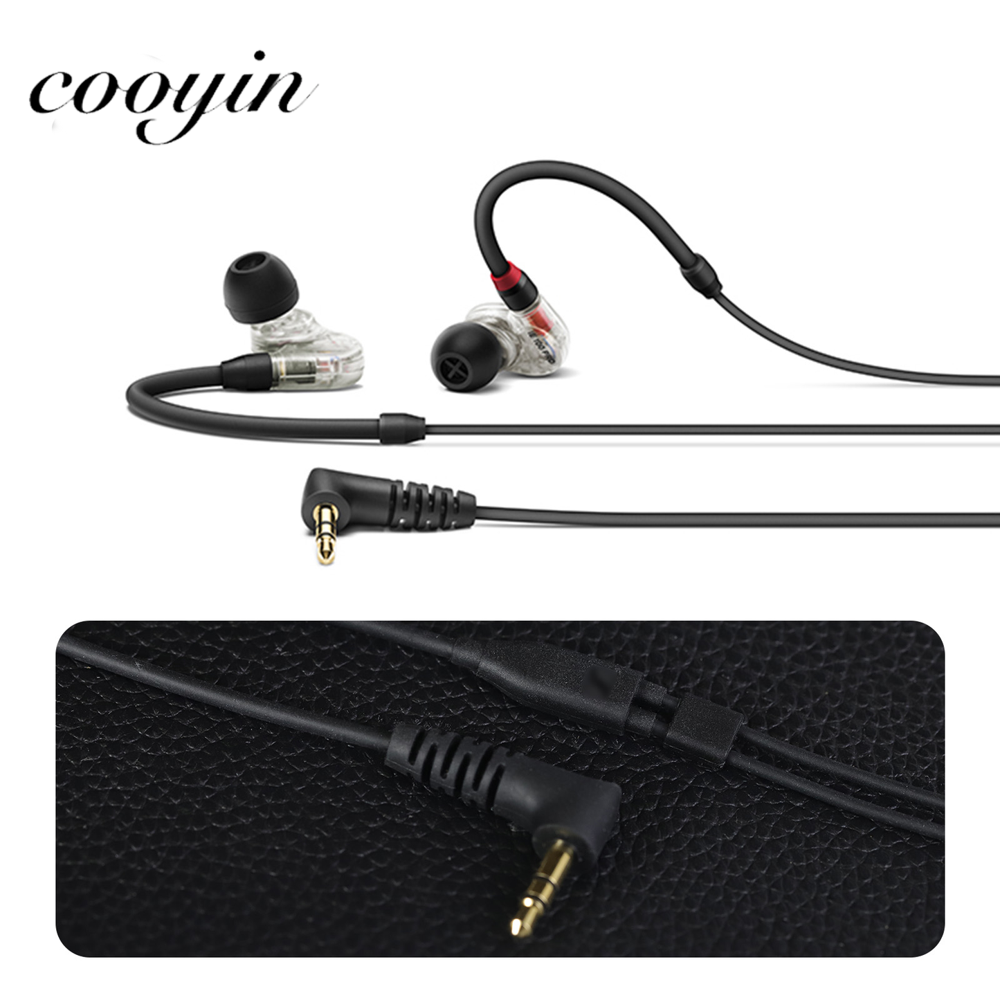 Cooyin SENNHEISER ゼンハイザー IE100PRO/IE400/IE500専用ケーブル イヤホン L型 アップグレードケーブル
