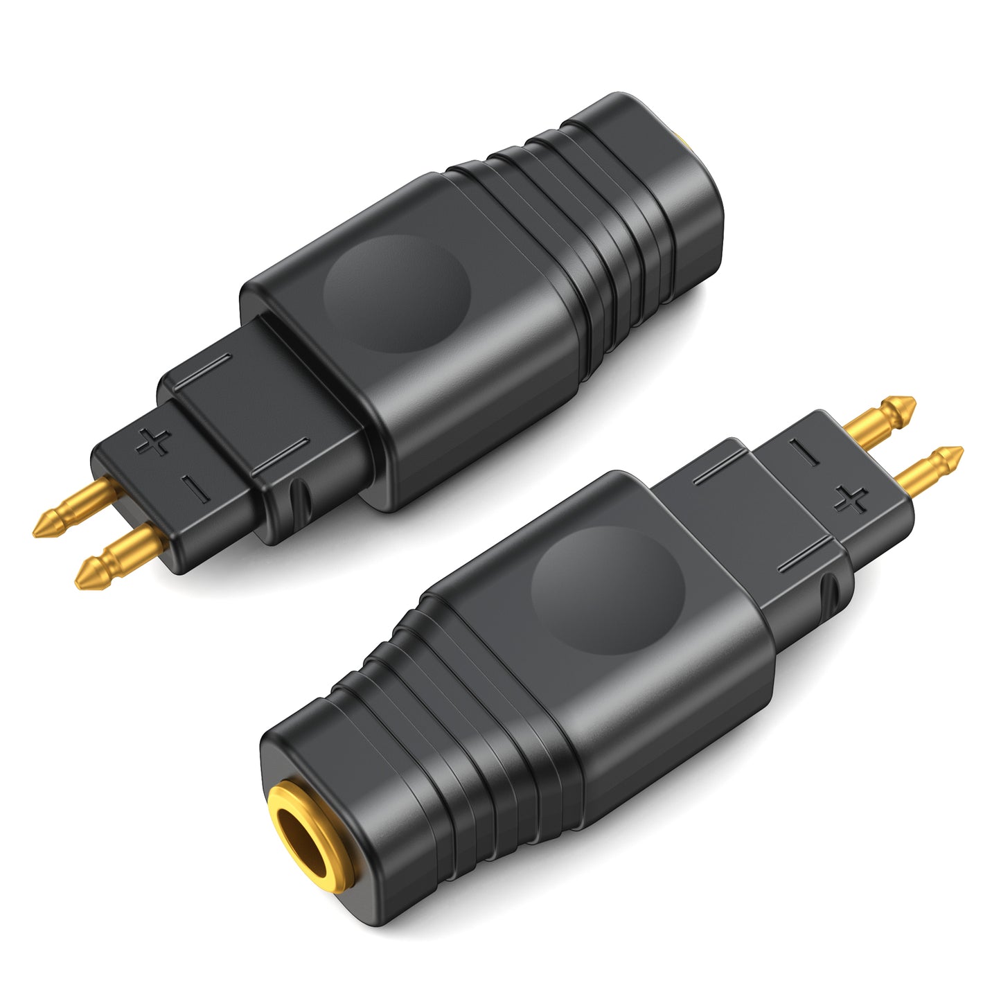 cooyin 3.5mm (リケーブル側) to HD650(イヤホン側) アダプター コネクター スライダー 金メッキプラグ 統合成形技術 音質劣化なし簡潔 精緻 線材テスト作業用 ミニタイプ SENNHEISER HD580 HD600 HD650 HD25 HD660S HD565 HD545に対応