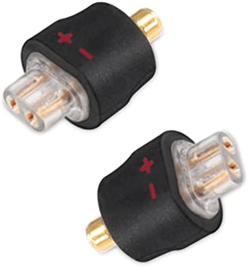 cooyin MMCX-0.78mm 変換コネクター コネクターキット MMCX(オス) to 2Pin(メス) 0.78mm/0.75mm Shure用 JVC用 2個セット ブラック