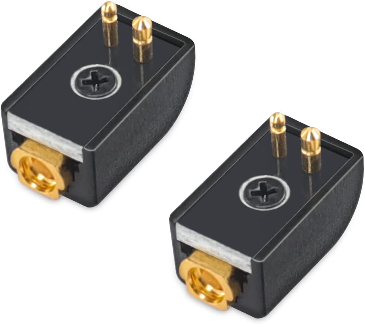 cooyin 4C-ER4P-MMCX 変換コネクター コネクターキット Etymotic用 ER4P用(オス) to MMCXコネクタ(メス) ER4P・ER4B・ER4S・ER4PT・ER6Iなど適合 2個セット ブラック
