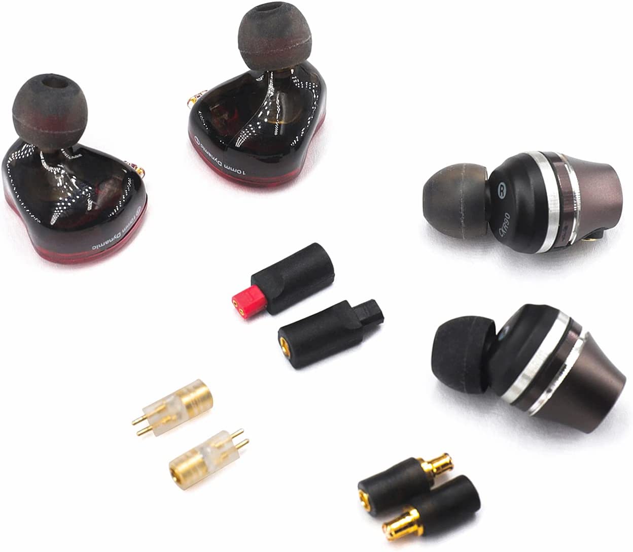 cooyin MMCX-0.78mm 変換コネクター コネクターキット MMCXコネクター(オス) - 2Pinコネクタ 0.78mm(メス) 2個セット 凹型