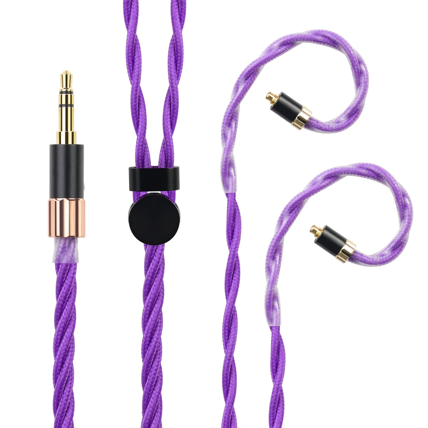 Cooyin AL65P リケーブル MMCX 2PINケーブル イヤホン HIFI音質 単結晶銀 Litz編み込み構造 などに適合する HiFi 音質 HiFi イヤホン 専用 3.5mm 4.4mm
