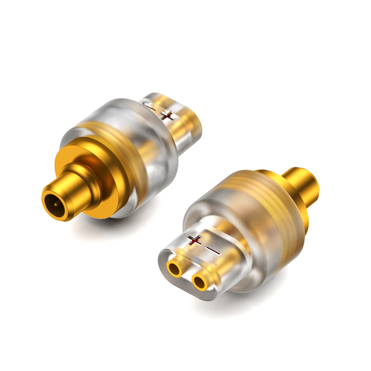 cooyin QDC 2pin(リケーブル側) to IE300イヤホン側) アダプター コネクター スライダー 金メッキプラグ 統合成形技術 音質劣化なし簡潔 精緻 線材テスト作業用 ミニタイプ SENNHEISER IE300 / IE600/ IE900 AKG N5005 N30 N40に対応