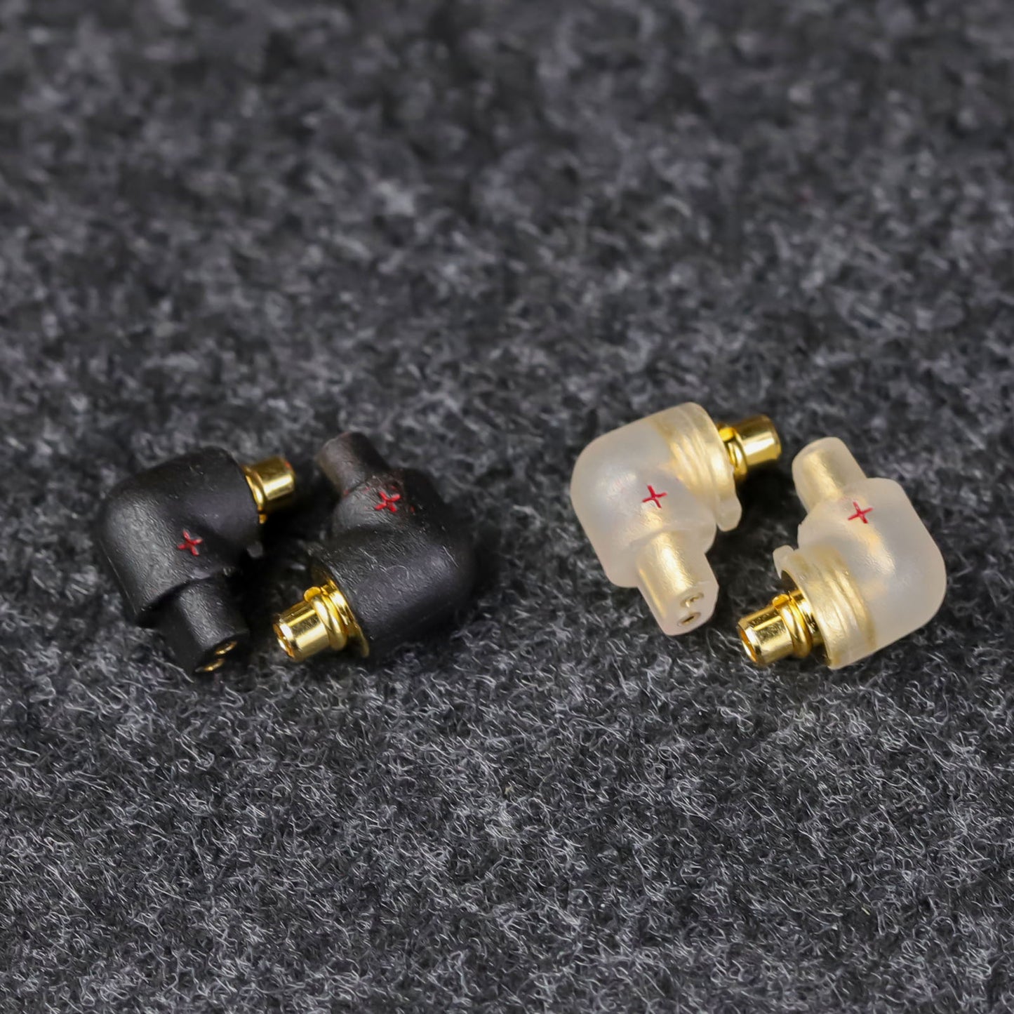 cooyin QDC 2pin (リケーブル側) to ER4SR (イヤホン側) アダプター コネクター スライダー 金メッキプラグ 統合成形技術 音質劣化なし簡潔 精緻 線材テスト作業用 ミニタイプ