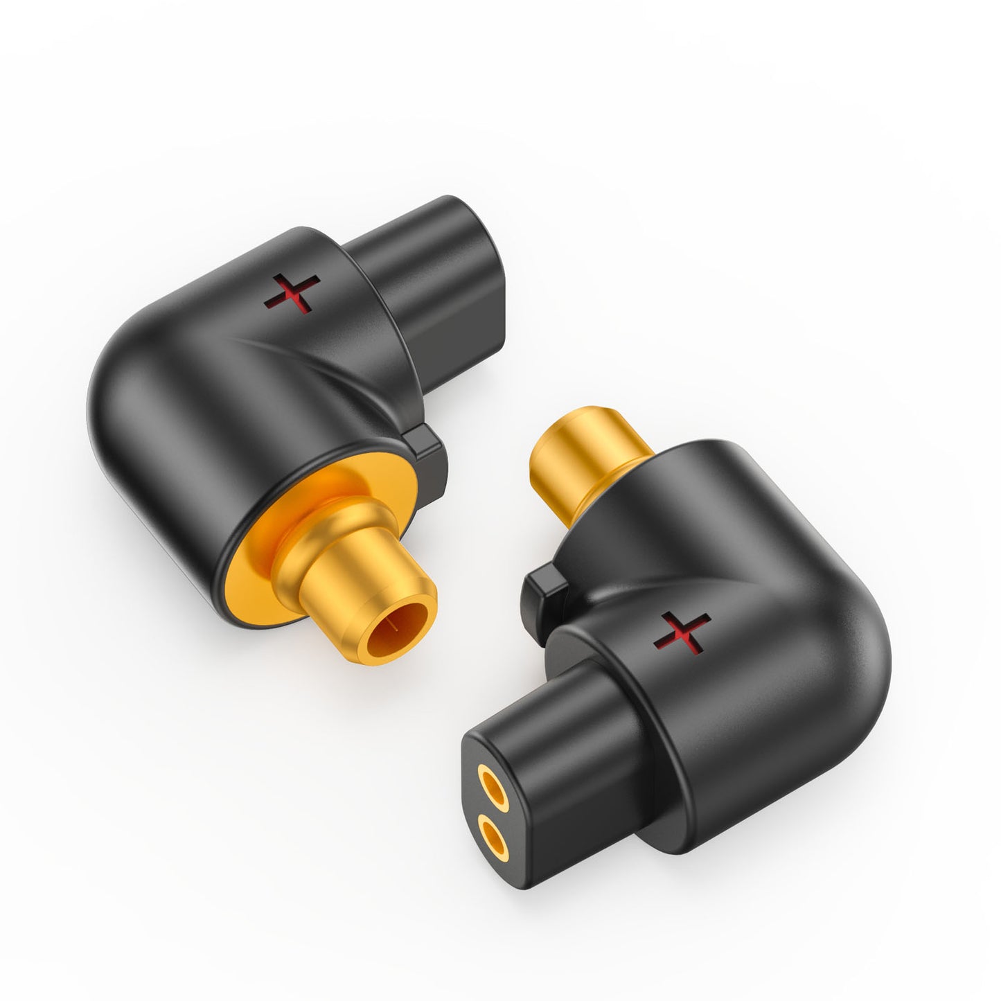 cooyin QDC 2pin (リケーブル側) to ER4SR (イヤホン側) アダプター コネクター スライダー 金メッキプラグ 統合成形技術 音質劣化なし簡潔 精緻 線材テスト作業用 ミニタイプ