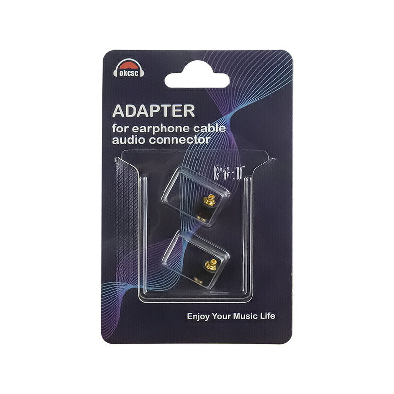 cooyin 2pin-0.78/0.75 (リケーブル側) to mmcx (イヤホン側) アダプタ 千住銀入り錫はんだ 2U"金メッキプラグ 一体射出成形技術 音質劣化なし 線材テスト作業用 1ペア ブラック Shure用 SE215 SE315 SE425 S535など対応 イヤホン側変換コネクタ