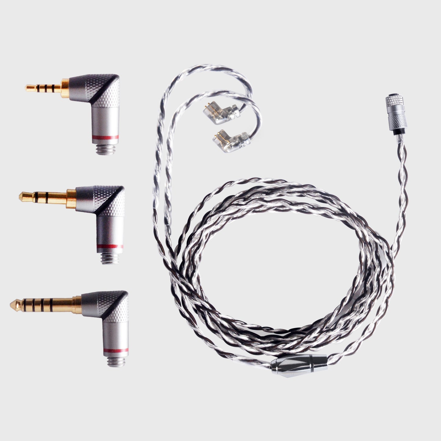 cooyin QDC 4芯 4.4/3.5/2.5mm 3in1 ユニバーサル リケーブル