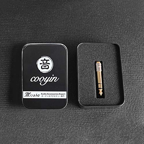 cooyin (cy63) 6.35mmオス-3.5mmメス 変換プラグ