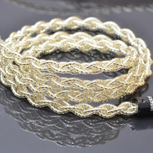 cooyin MMCX 4芯 金メッキ単結晶銀 リケーブル