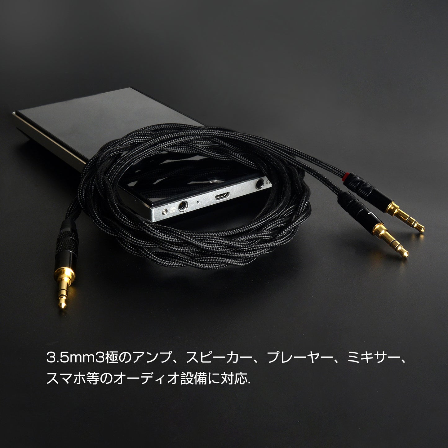 cooyin 3.5mm(3極)二股ヘッドホンリケーブル