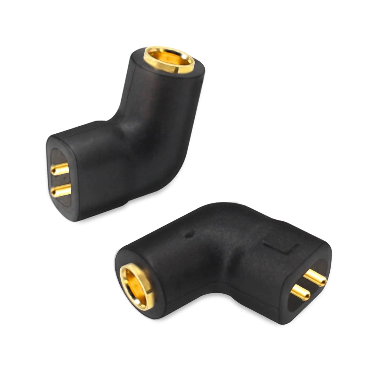cooyin qdc MMCX 変換コネクター コネクターキット qdcコネクタ 2Pin(オス) to MMCXコネクタ(メス) KZ用 TRN用 ZAX・AS16・ZS10pro・ZSN・ZEX等に適合 2個セット ブラック