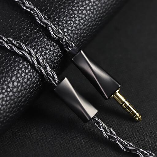 Cooyin F4 イヤホンケーブル 0.78 2PIN QDC 高純度OFC銀メッキ 高純度単結晶銅4芯リケーブル3.5MM 4.4MM TypeC KZ BA10/AS10/ZS10/ZSR/ZST/ED12/ES3/ES4/KZZS10などに対応