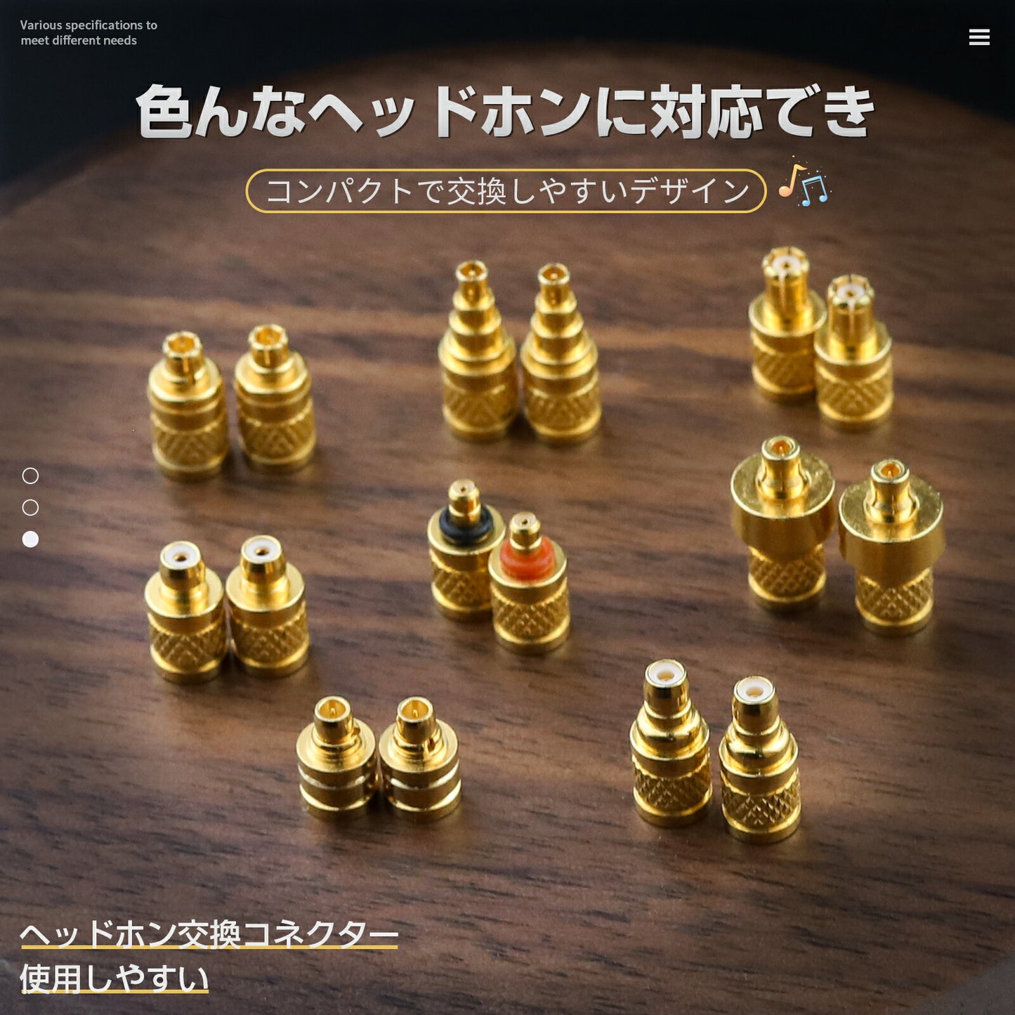 cooyin mmcx (リケーブル側) to EAR(イヤホン側) 金属アダプター 金属コネクター 千住銀入り錫はんだ 金メッキプラグ 統合成形技術 音質劣化なし簡潔 精緻 線材テスト作業用 ミニタイプ