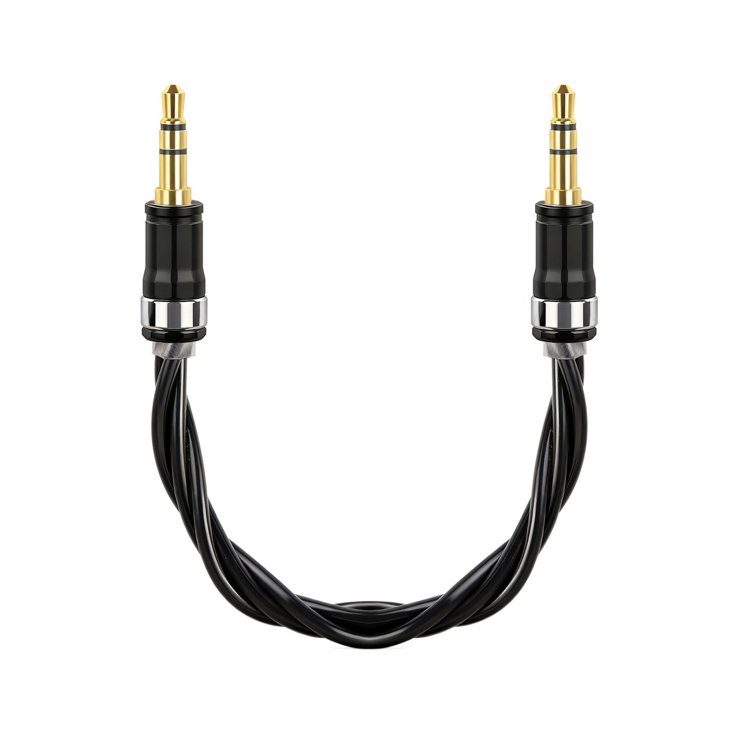 cooyin BT34-3 3.5mm AUXオーディオケーブル 18cm ケーブル 金メッキプラグ セラミック6元素 純正グラフェン 高音質 ロスレス 無磁性 ニッケルなし 広互換性 ニッケルフリー