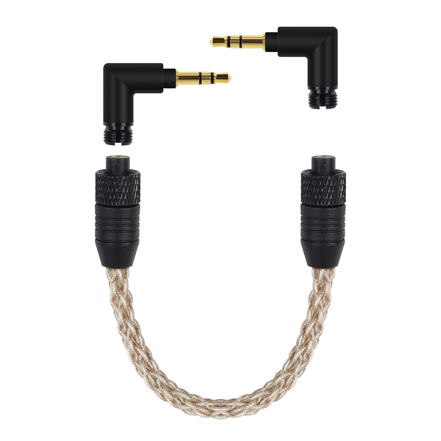 cooyin WTA5 AUX ケーブル オーディオ 2.5mm/3.5mm/4.4mm/Lightning/Type-C 交換用プラグ 5芯銀メッキ線+2芯銅メッキ線 6種類対応 ハイレゾ対応 高音質 7芯ハンドメイド 24K金メッキ 耐久性 高互換性