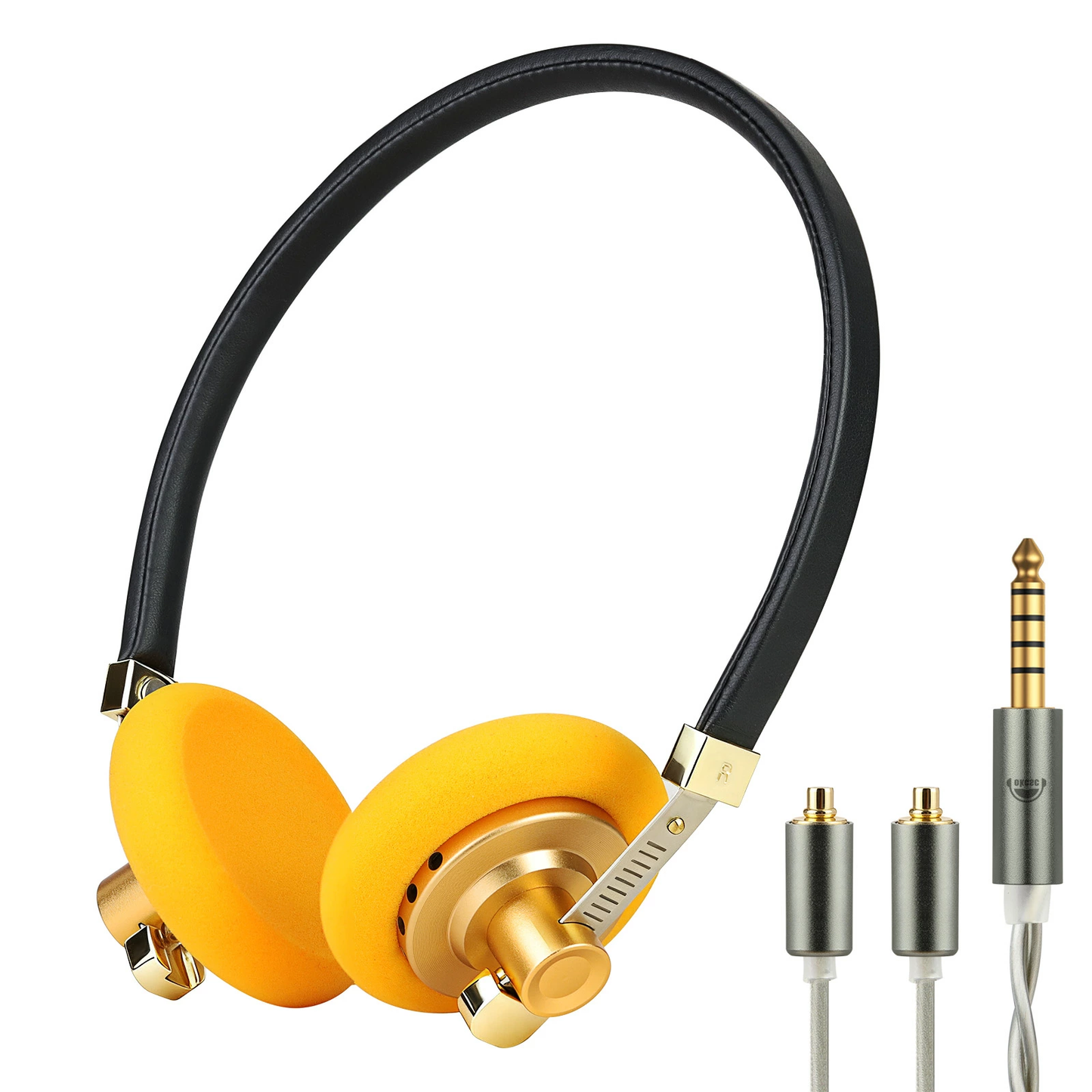 cooyin g40 有線ヘッドホン スタイリッシュレトロデザイン 高品質ステンレスヘッドバンド カスタマイズ可能 軽量 レトロ 持ち運び便利 Android & IOSのスマホ