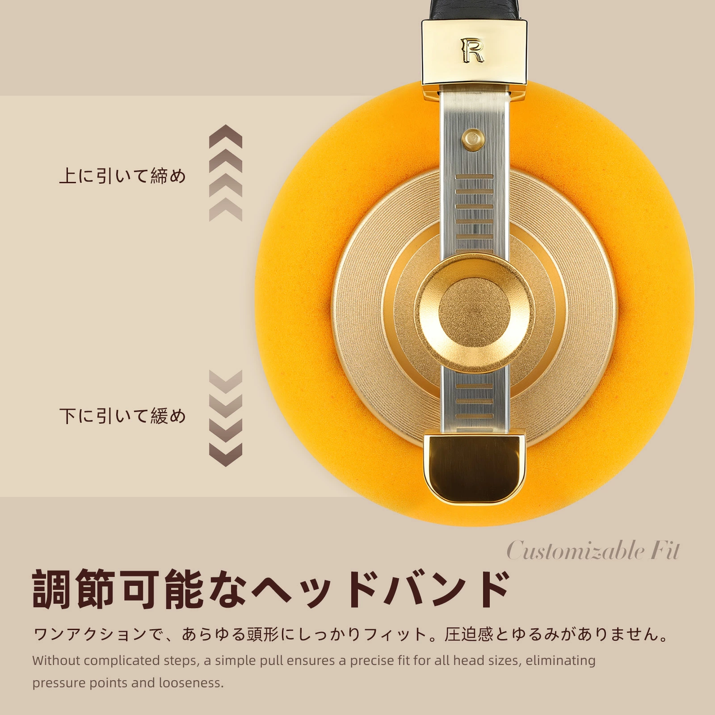 cooyin g40 有線ヘッドホン スタイリッシュレトロデザイン 高品質ステンレスヘッドバンド カスタマイズ可能 軽量 レトロ 持ち運び便利 Android & IOSのスマホ