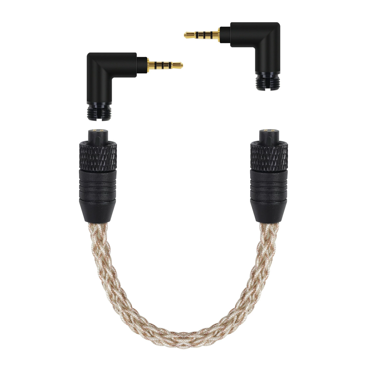 cooyin WTA5 AUX ケーブル オーディオ 2.5mm/3.5mm/4.4mm/Lightning/Type-C 交換用プラグ 5芯銀メッキ線+2芯銅メッキ線 6種類対応 ハイレゾ対応 高音質 7芯ハンドメイド 24K金メッキ 耐久性 高互換性