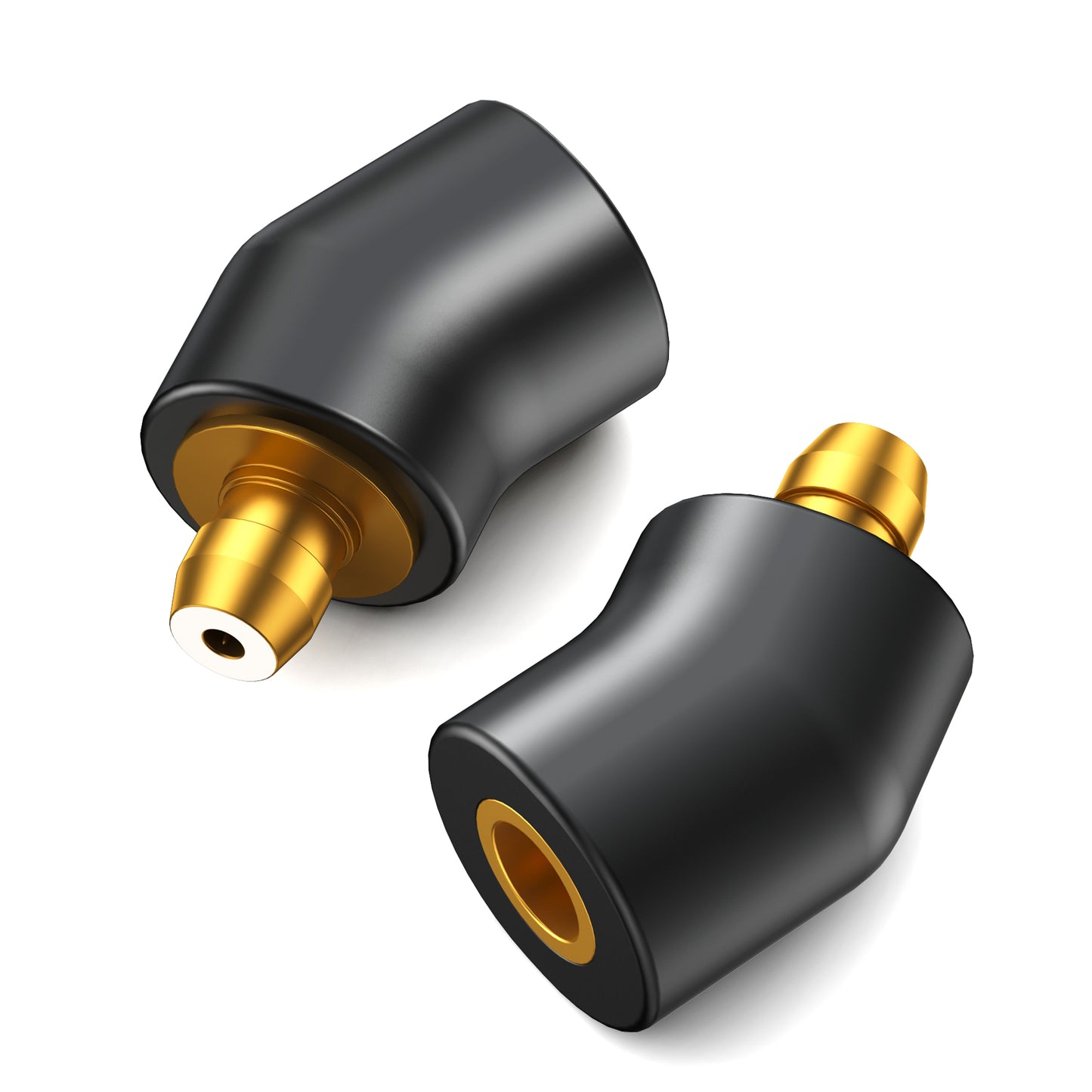 COOYIN MMCX (リケーブル側) to EAR (イヤホン側) アダプター コネクター スライダー 金メッキプラグ 統合成形技術 音質劣化なし簡潔 精緻 線材テスト作業用 ミニタイプ