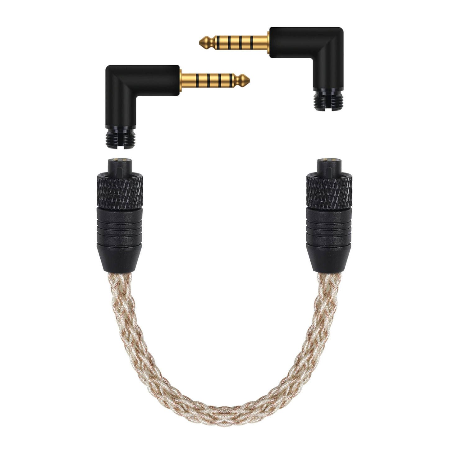 cooyin WTA5 AUX ケーブル オーディオ 2.5mm/3.5mm/4.4mm/Lightning/Type-C 交換用プラグ 5芯銀メッキ線+2芯銅メッキ線 6種類対応 ハイレゾ対応 高音質 7芯ハンドメイド 24K金メッキ 耐久性 高互換性