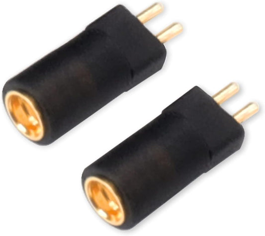 cooyin mmcx (リケーブル側) to 0.78mm (イヤホン側) アダプタ 千住銀入り錫はんだ 2U"金メッキプラグ 一体射出成形技術 音質劣化なし 線材テスト作業用 1ペア